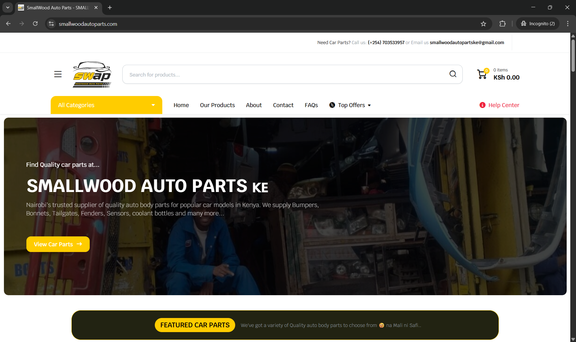 SmallWood Auto Parts Nairobi